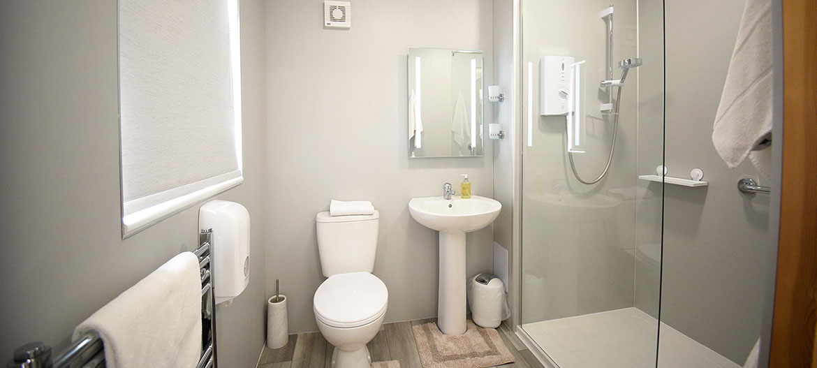Self catering accommodation in Portree at Quiraing House with modern shower room
