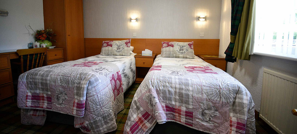 Portree bed and breakfast accommodatrion with twin beds