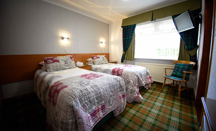 Twin Room accommodation is available at Quiraing House bed and breakfast basis